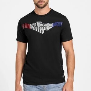 GUESS Graphic Design Black T-shirt Mens Size XL NEW!